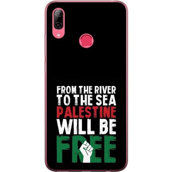 Huawei Y7 (2019) Genomskinligt Skal Free Palestine – politis
