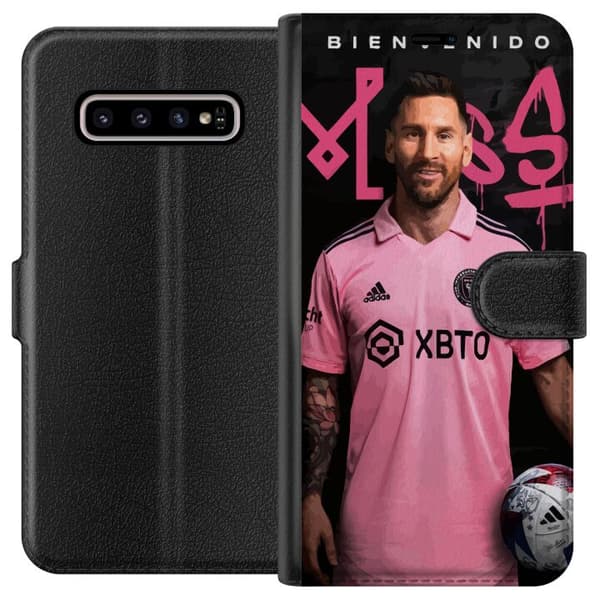 Kompatibelt Lommeboketui til Samsung Galaxy S10+ Lionel Messi