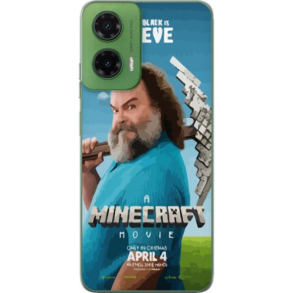 Motorola Moto G35 Gennemsigtig cover En Minecraft-film