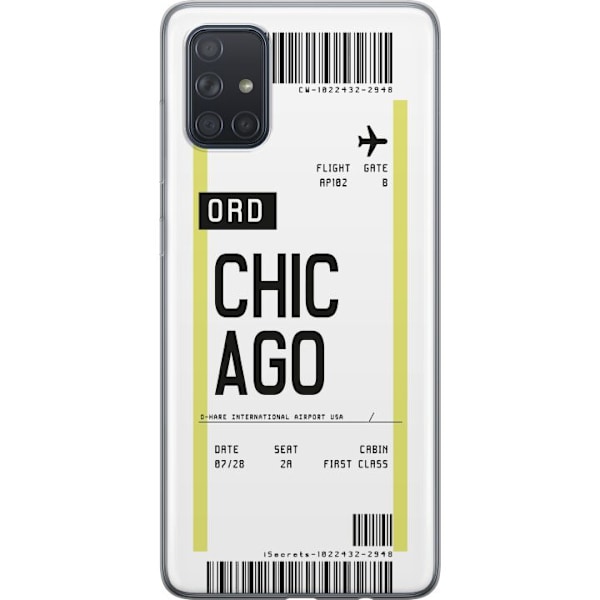 Samsung Galaxy A71 Genomskinligt Skal Chicago