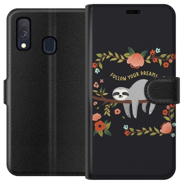 Kompatibel Tegnebogsetui til Samsung Galaxy A40 Visdomsdværg