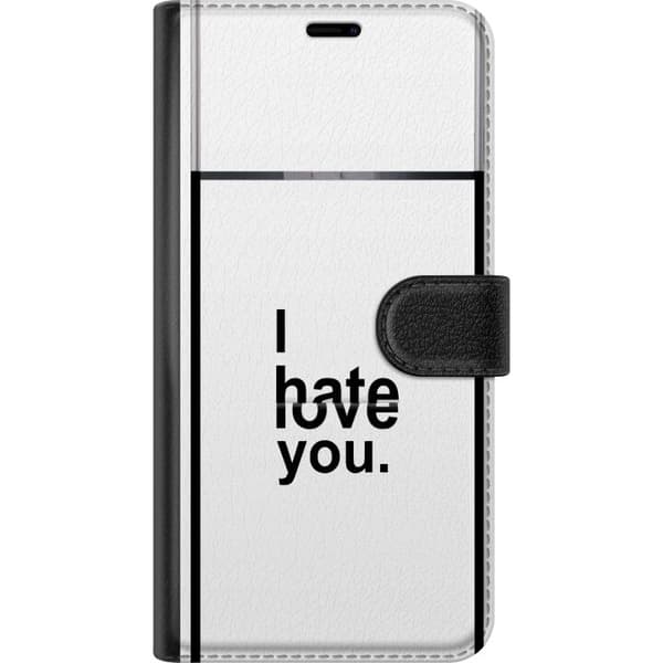 Kompatibelt Lommeboketui til Xiaomi Redmi Note 15 Pro+ I Hate Love You hvit