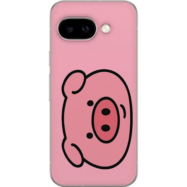 Google Pixel 9a Läpinäkyvä kuori Kawaii Piggy