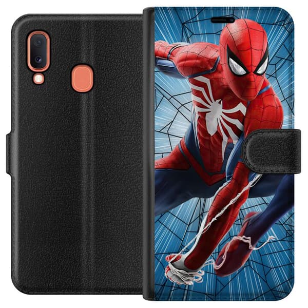 Kompatibelt Lommeboketui til Samsung Galaxy A20e Spiderman