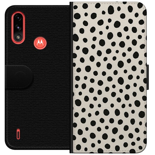 Motorola Moto E7 Power Tegnebogsetui Dot Dance