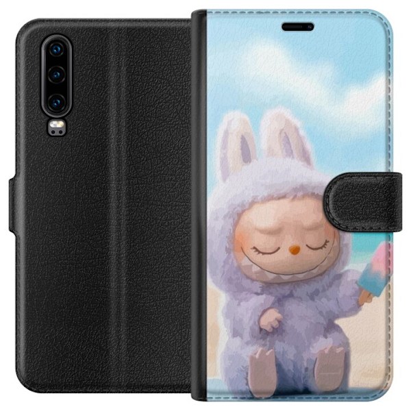 Huawei P30 Lommeboketui Labubu Pink Stemning