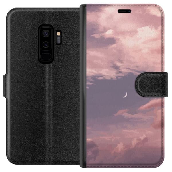 Kompatibelt Plånboksfodral till Samsung Galaxy S9+ Rosa himmel