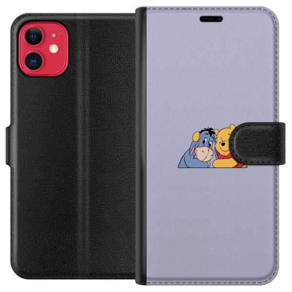 Kompatibel Tegnebogsetui til Apple iPhone 11 Nalle Puh og Æsel
