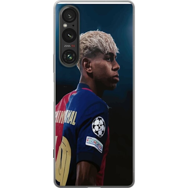 Sony Xperia 1 V Läpinäkyvä kuori Lamine Yamal - Barcelonan ihmelapsi fokuksessa