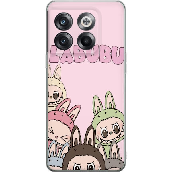 OnePlus 10T Gjennomsiktig deksel Labubu Pop Mart Karakterer Figurer Samleobjekt Populær Figurserie Design Pop Mart Leketøy Kunst Motiv