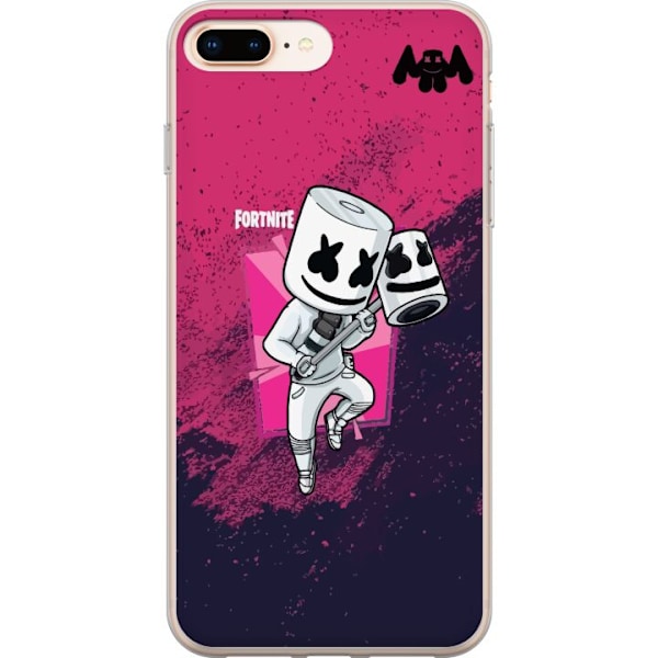 Apple iPhone 7 Plus Läpinäkyvä kuori Marshmello Fortnite Skin Emote Gaming DJ Hahmo Suosittu Aihe Lapsi Nuori Trendi