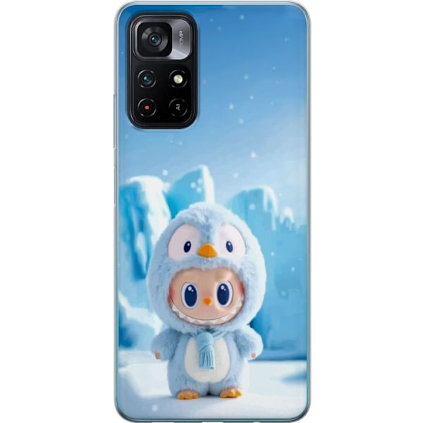 Xiaomi Poco M4 Pro 5G Läpinäkyvä kuori musta ritari fortnite