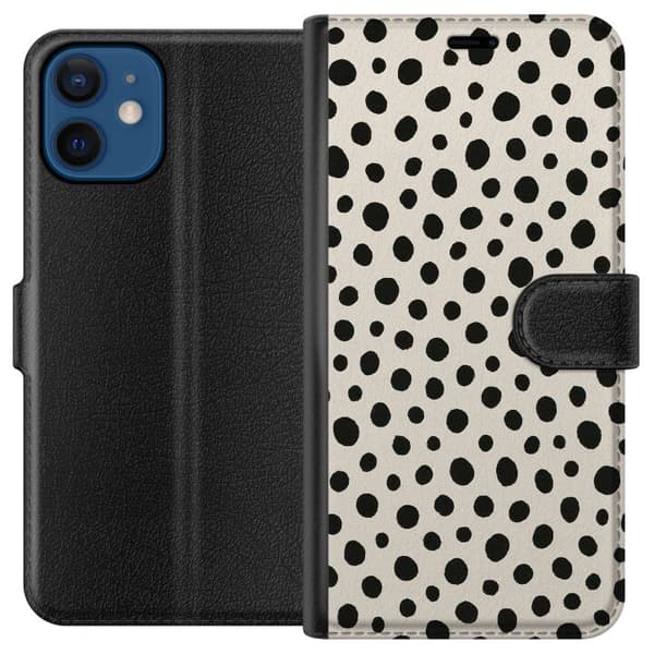 Kompatibel Tegnebogsetui til Apple iPhone 12 mini Dot Dance