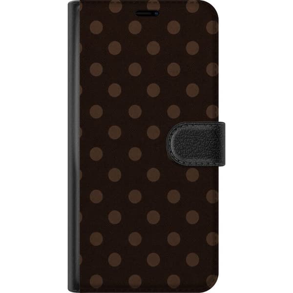 Kompatibelt Plånboksfodral till Samsung Galaxy S21 Mocha Dots brun