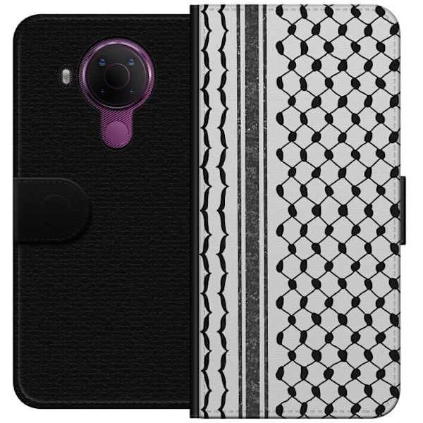 Nokia 5.4 Tegnebogsetui Palæstinensisk mønster - inspireret