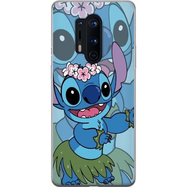 OnePlus 8 Pro Läpinäkyvä kuori Stitch tähtien alla - Taianomainen Anime-tyyli