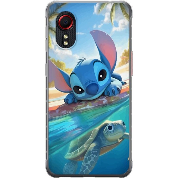 Samsung Galaxy Xcover 5 Läpinäkyvä kuori Stitch kilpikonnal