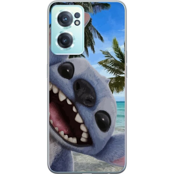 OnePlus Nord CE 2 5G Genomskinligt Skal Stitch mobilskal med Palmer i söt vänskapsdesign