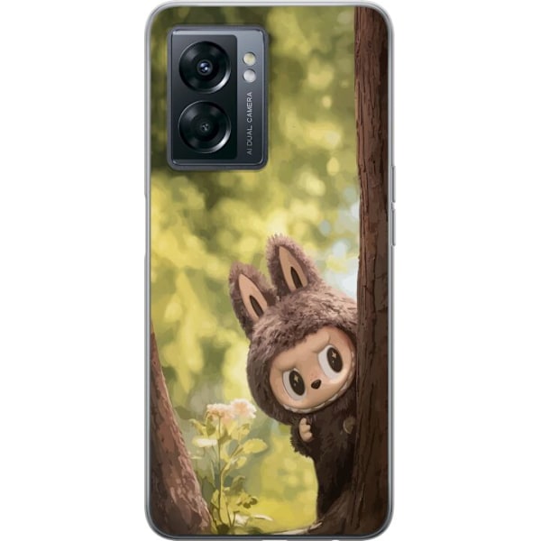 OnePlus Nord N300 Genomskinligt Skal Labubu Graffiti Vibes – Gatukonst i monsterform