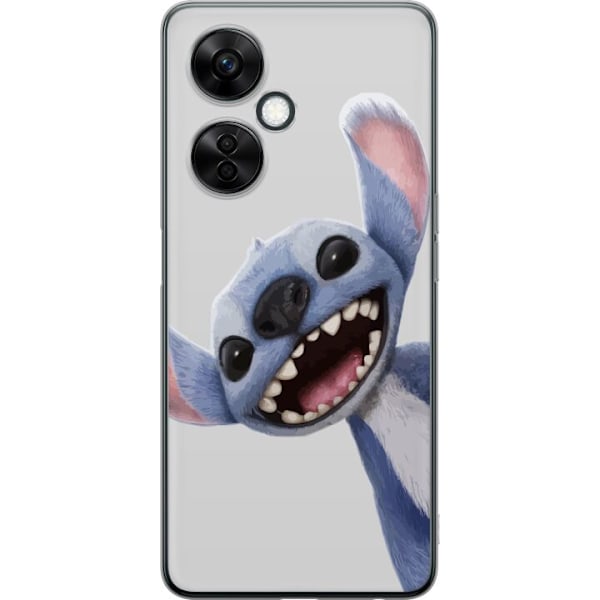 OnePlus Nord CE3 Läpinäkyvä kuori Stitch liikkeessä - Kawaii-suunnittelu faneille ja lapsille