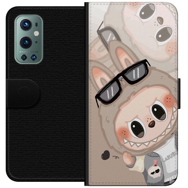 OnePlus 9 Pro Plånboksfodral Labubu Rainbow Chaos – Färggl