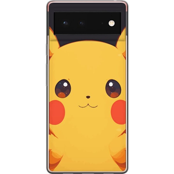 Google Pixel 6 Genomskinligt Skal Pikachu