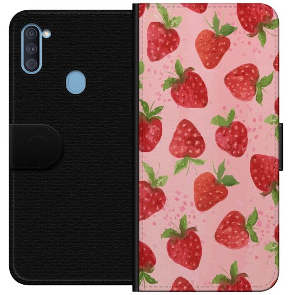 Samsung Galaxy A11 Plånboksfodral Strawberry Dreams – jordg