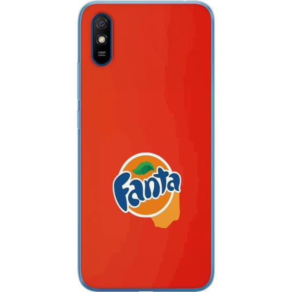 Kompatibelt Mobildeksel til Xiaomi Redmi 9A Minimalistisk appelsinbrus-inspirert design oransje