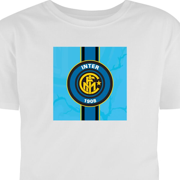 Børne T-shirt | Behagelig T-shirt til Børn Inter Milan hvid 5-6 År