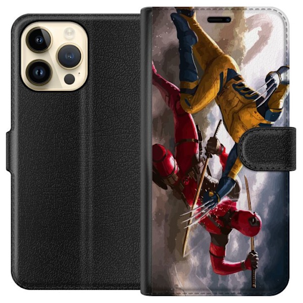 Apple iPhone 14 Pro Max Tegnebogsetui Wolverine Deadpool