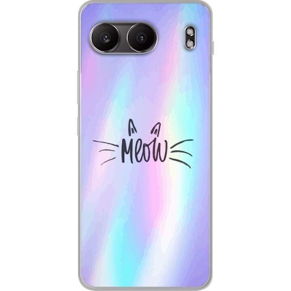 OnePlus Nord 4 Gennemsigtig cover Meow