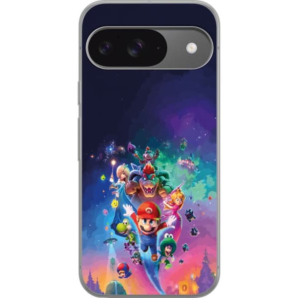 Kompatibelt Mobildeksel til Google Pixel 9 GSuper Mario flerfarget