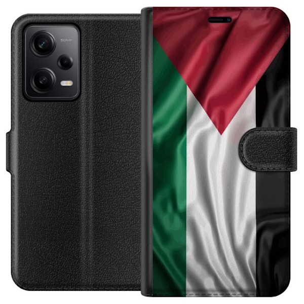 Xiaomi Redmi Note 12 Pro Lompakkokotelo Palestiinan lippu –