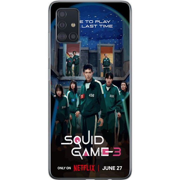 Samsung Galaxy A51 Läpinäkyvä kuori Squid Game Kausi 3 TV-sarjan hahmot Suositut TV-sarja Motiivit Ikoni Jännitys Draama Aasialainen suunnittelu T