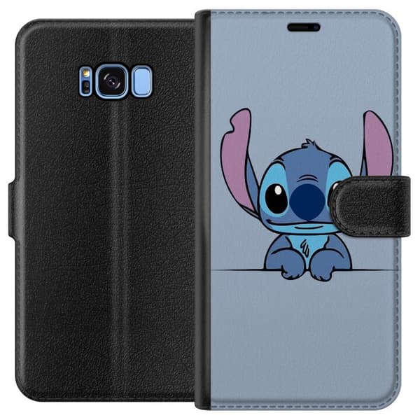 Kompatibelt Plånboksfodral till Samsung Galaxy S8 Lilo & Stitch