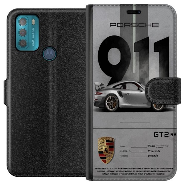 Motorola Moto G50 Lompakkokotelo Porsche 911