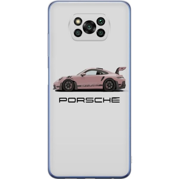 Xiaomi Poco X3 Pro Gennemsigtig cover Porsche 911 Pink