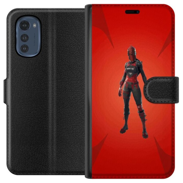 Motorola Moto E32s Plånboksfodral Fortnite - Red Knight