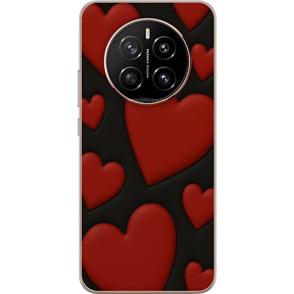 Honor Magic7 Genomskinligt Skal Red Velvet Hearts