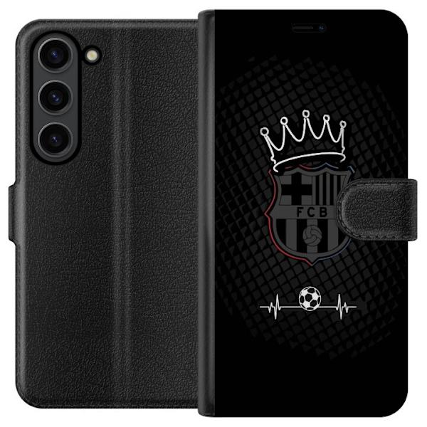 Samsung Galaxy S24+ Lompakkokotelo FC Barcelona Emblem Jalkapalloaihe Sininen Punainen Seuramerkki Katalonia La Liga Fanit Suosittu Ikoninen