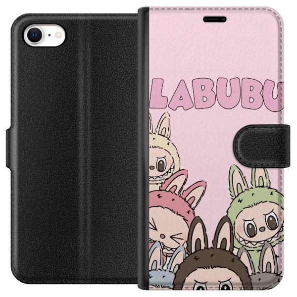 Apple iPhone 6 Plånboksfodral Labubu Pop Mart Karaktärer Figurer Samlarobjekt Populär Figurserie Design Pop Mart Toy Art Motiv