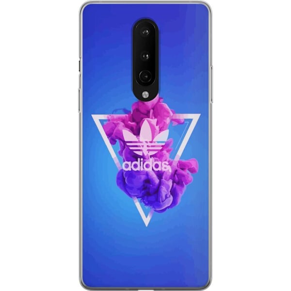 OnePlus 8 Läpinäkyvä kuori Adidas-inspiroitunut sininen muo