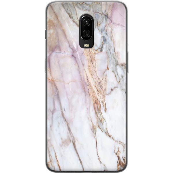 OnePlus 6T Läpinäkyvä kuori Marmori