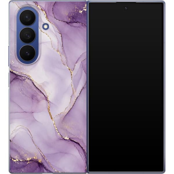Kompatibelt Mobildeksel til Samsung Galaxy Z Fold7 Syrinlilla gullflyt lila