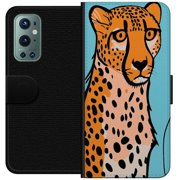 OnePlus 9 Pro Tegnebogsetui Overrasket Leopard