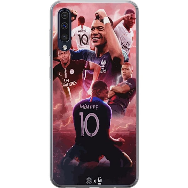 Samsung Galaxy A50 Genomskinligt Skal Kylian Mbappé