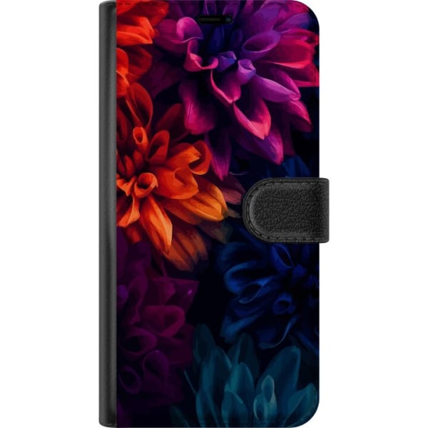 Apple iPhone 11 Pro Max Lompakkokotelo Värikkäitä kukkia
