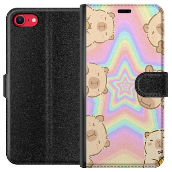 Apple iPhone 7 Plånboksfodral Kawaii Capybara Galaxy Söt Ani