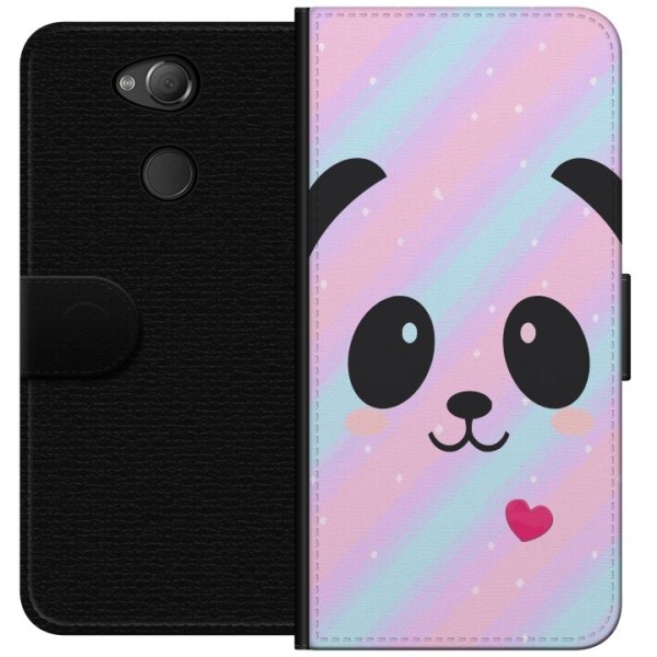 Sony Xperia XA2 Plånboksfodral Regnbåge Panda