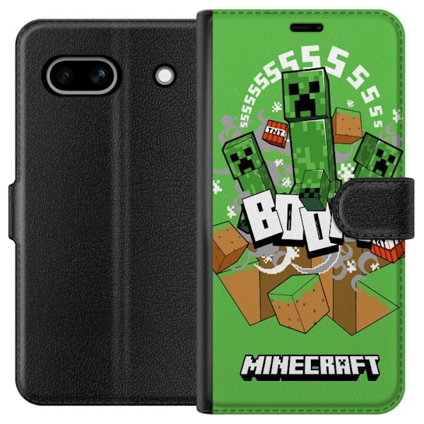 Google Pixel 7a Tegnebogsetui Minecraft Boom